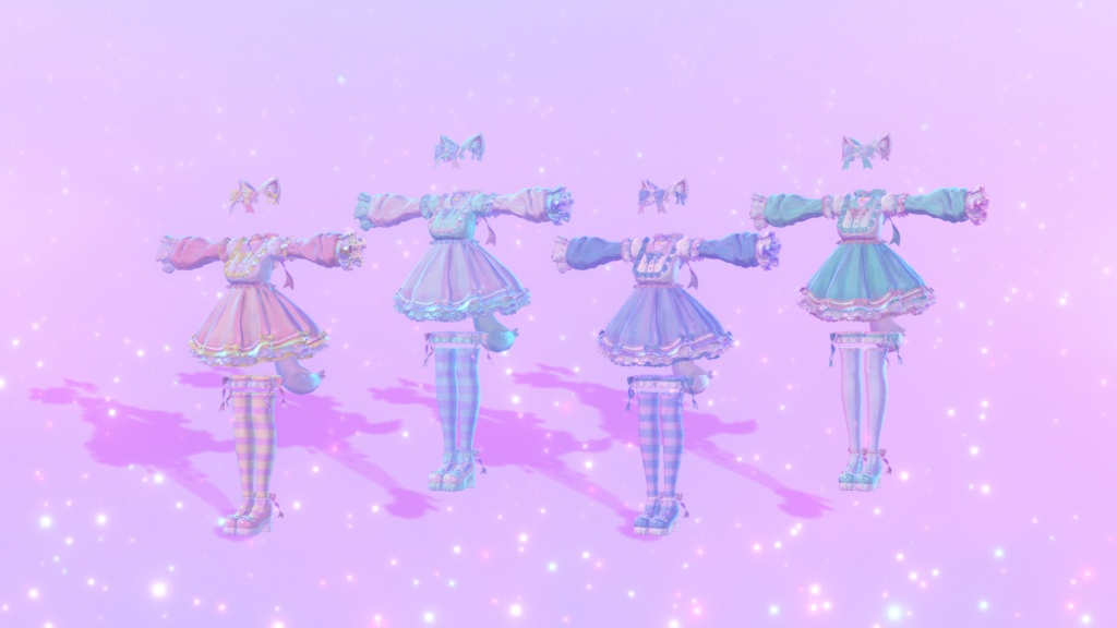 【23アバター対応】Meow×2 dolly dream【みゃう×2どーりぃどりーむ】