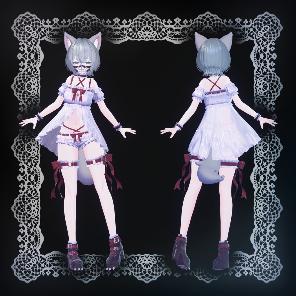 【12アバター対応】Crimson lupus【クリムゾン ルプス】