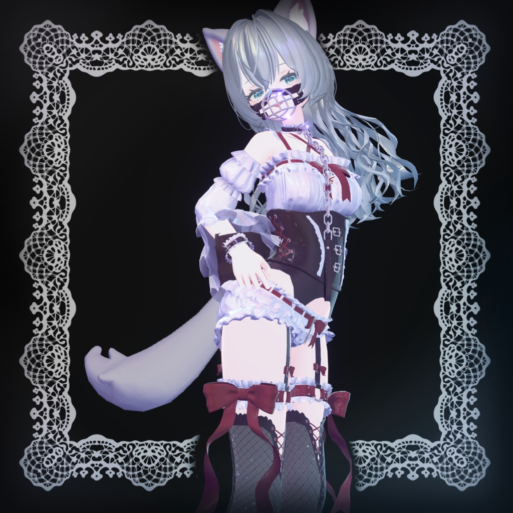 【12アバター対応】Crimson lupus【クリムゾン ルプス】