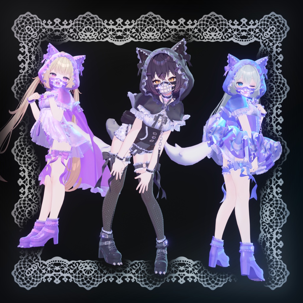 【12アバター対応】Crimson lupus【クリムゾン ルプス】