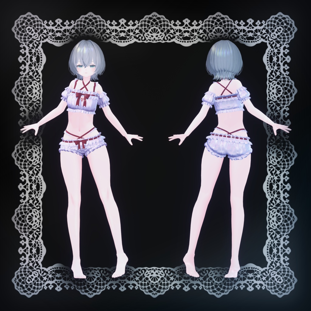 【12アバター対応】Crimson lupus【クリムゾン ルプス】