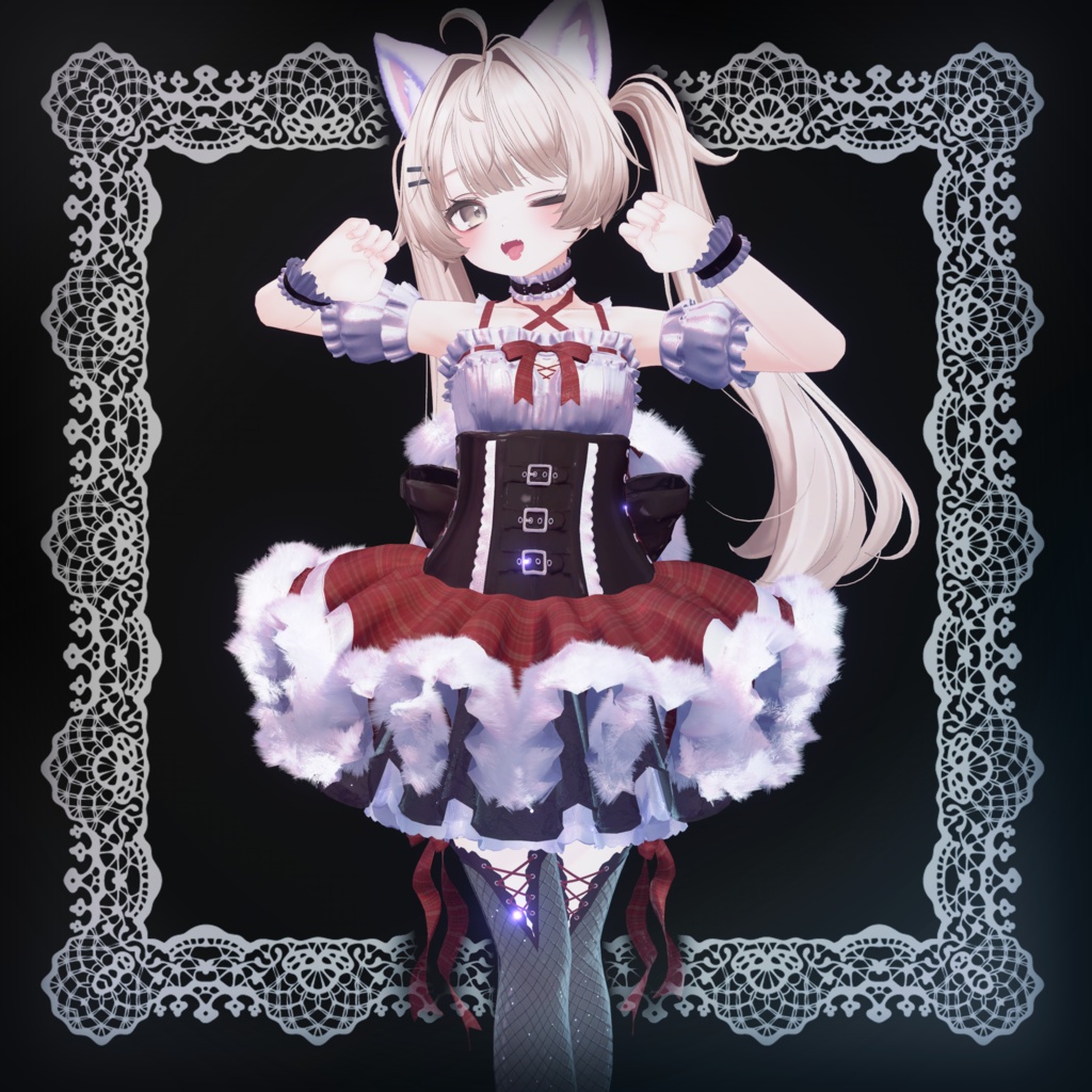 【12アバター対応】Crimson lupus【クリムゾン ルプス】