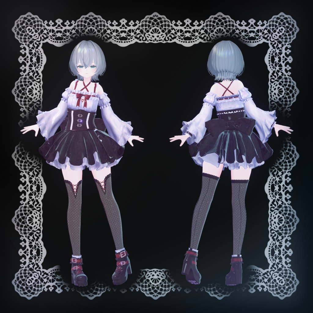 【12アバター対応】Crimson lupus【クリムゾン ルプス】