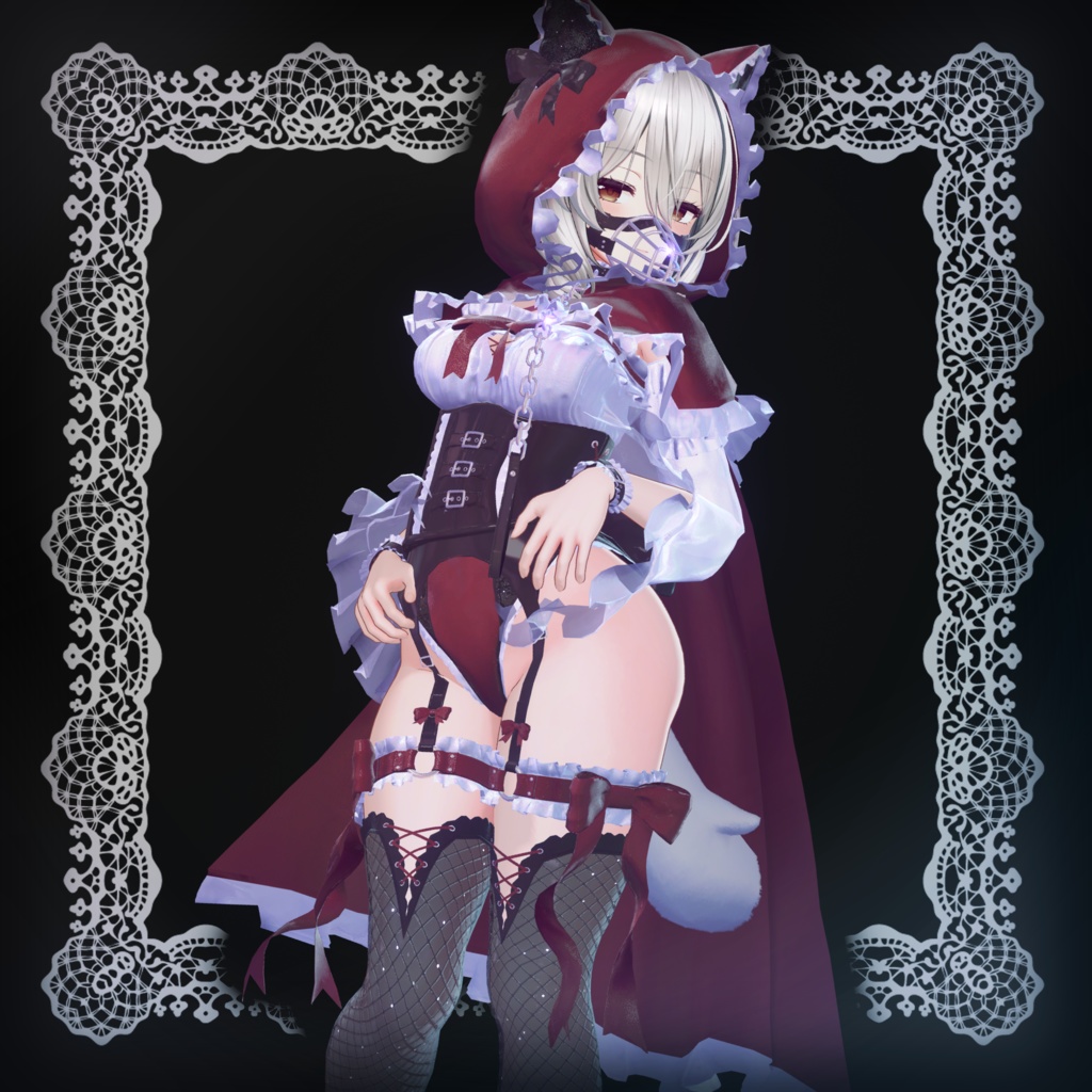 【12アバター対応】Crimson lupus【クリムゾン ルプス】