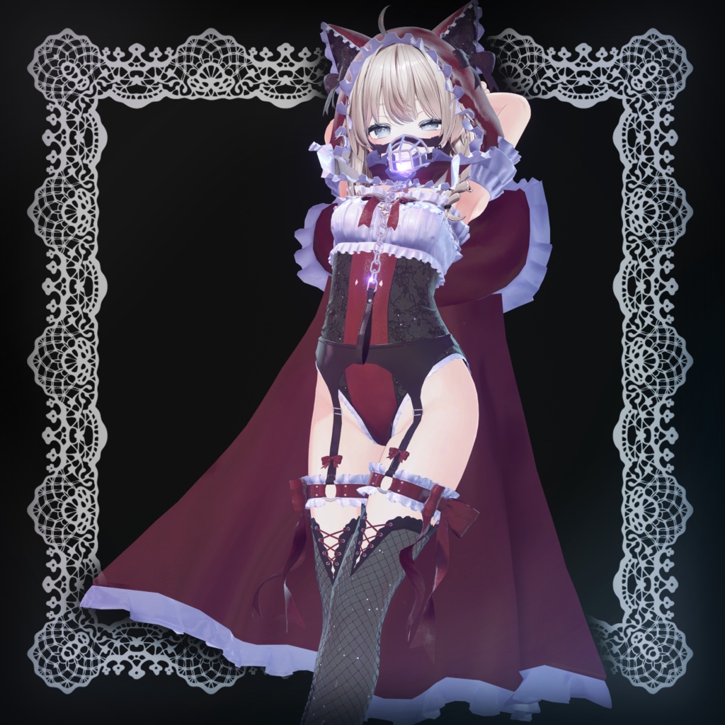 【12アバター対応】Crimson lupus【クリムゾン ルプス】