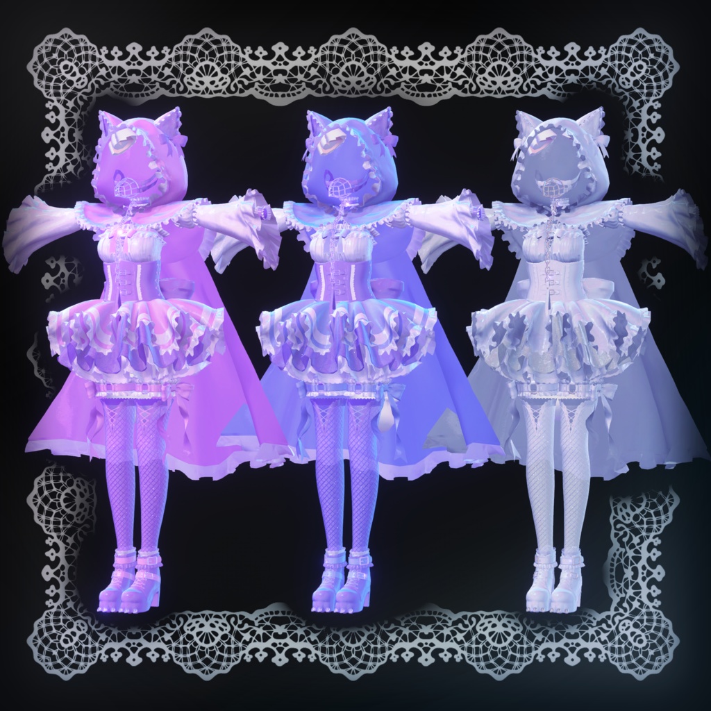 【12アバター対応】Crimson lupus【クリムゾン ルプス】