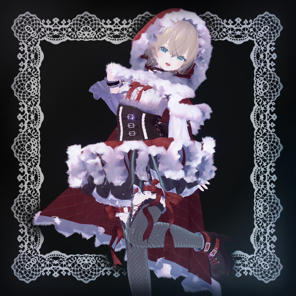 【12アバター対応】Crimson lupus【クリムゾン ルプス】