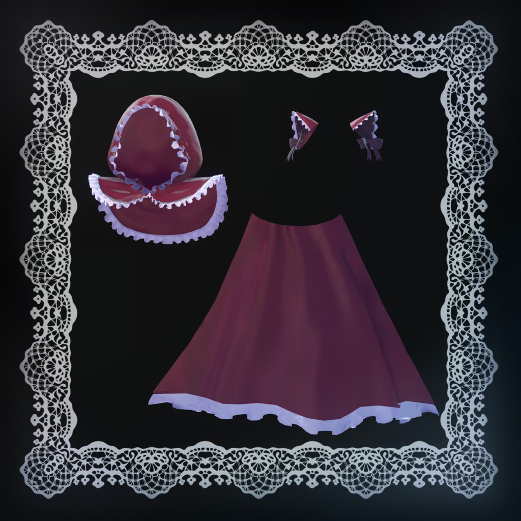 【12アバター対応】Crimson lupus【クリムゾン ルプス】