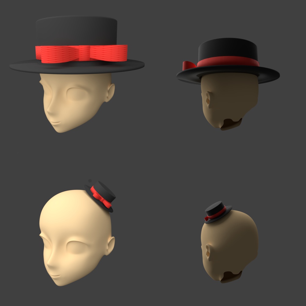 【3DCG】シルクハット