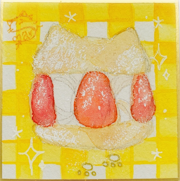 【原画色紙】シュークリーム