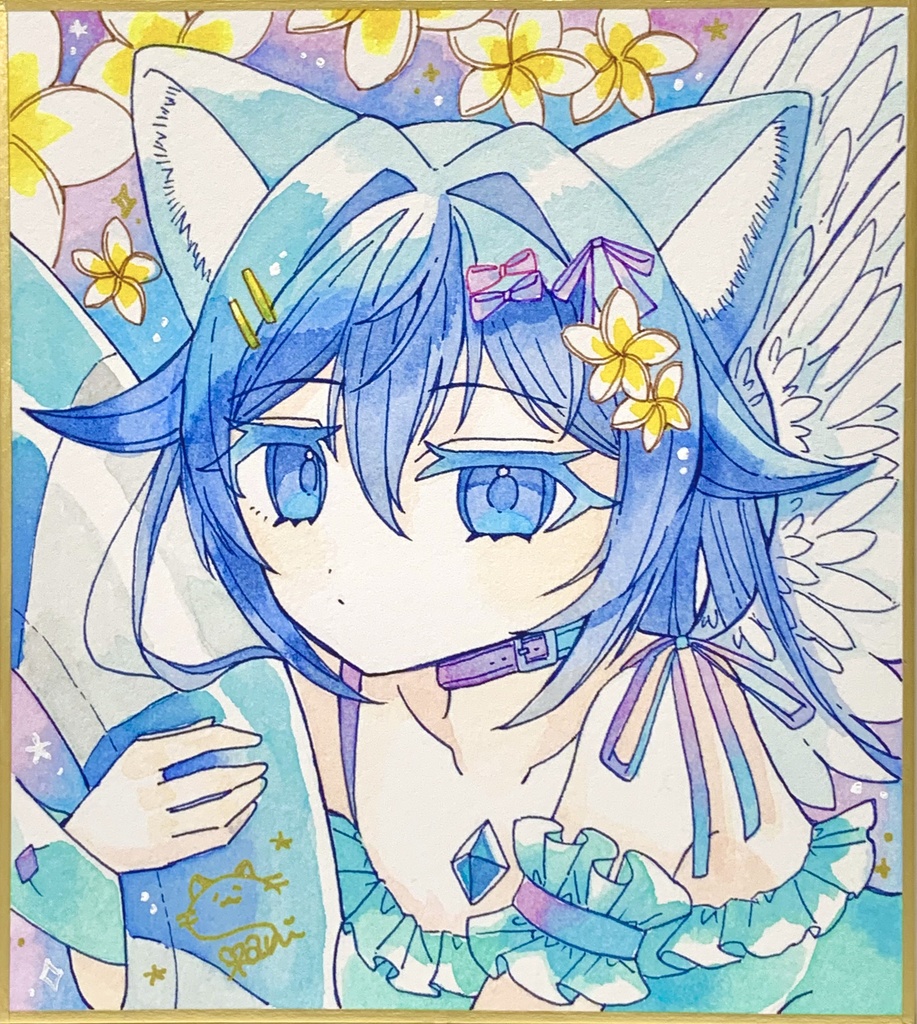 【原画色紙】水着天使.らぴすちゃん