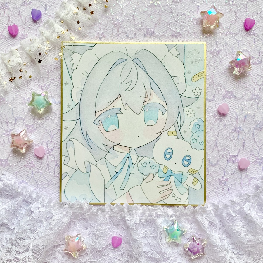【原画色紙】ゆめかわ.らぴすちゃん