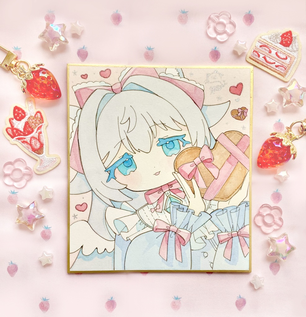 【原画色紙】らぴすちゃん（バレンタイン）