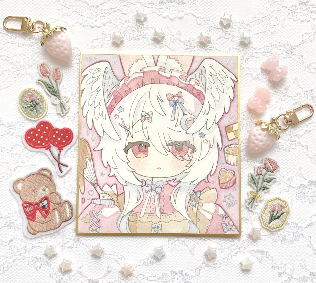 【原画色紙】あまてらすちゃん（バレンタイン）