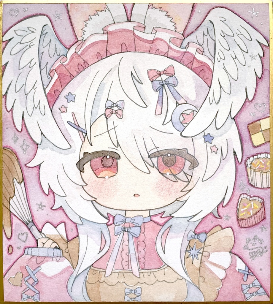 【原画色紙】あまてらすちゃん(バレンタイン)