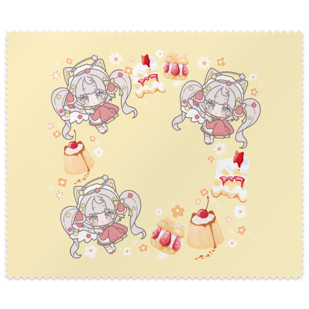 ふわふわショートケーキ.天使のメガネ拭き！
