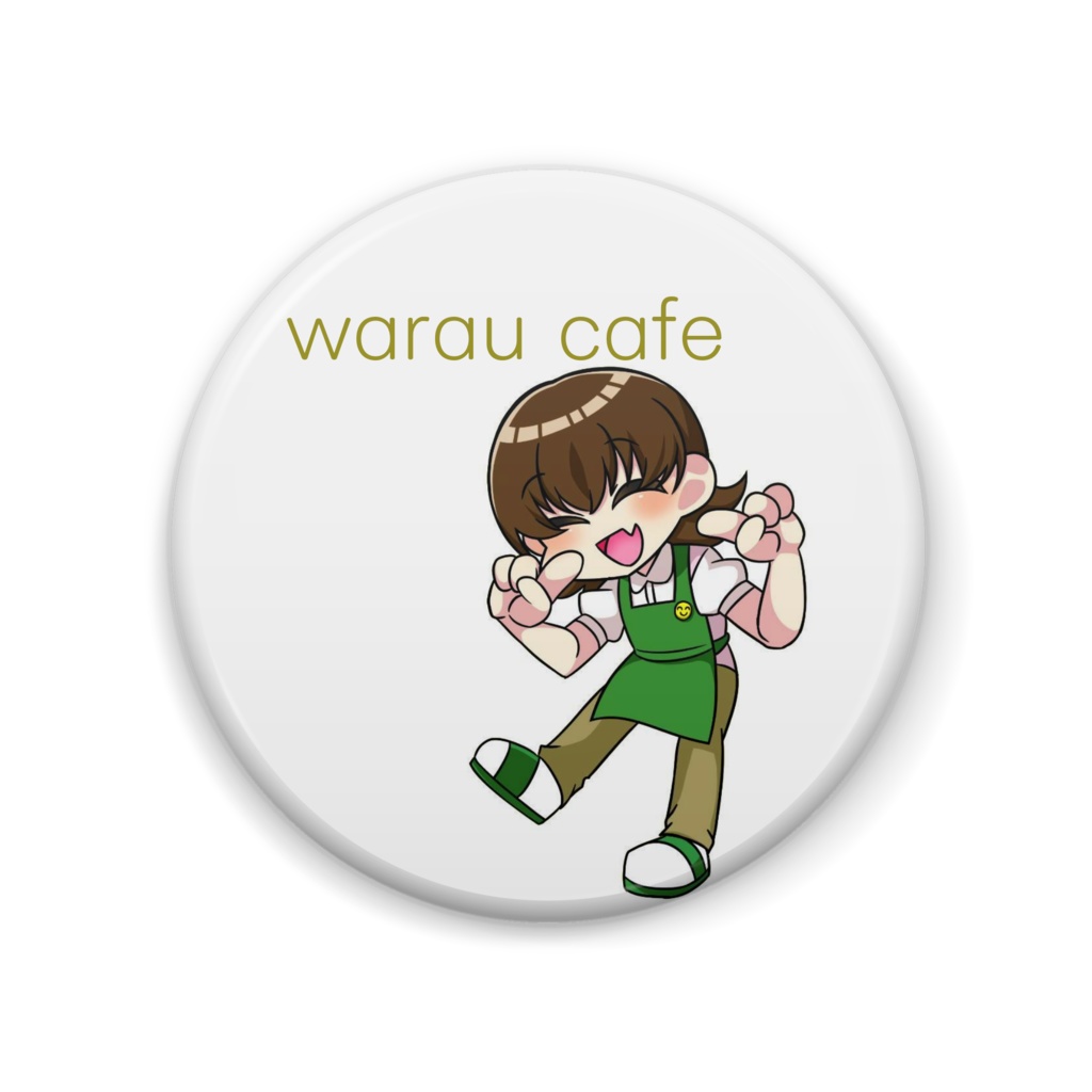 warau cafe 缶バッチ