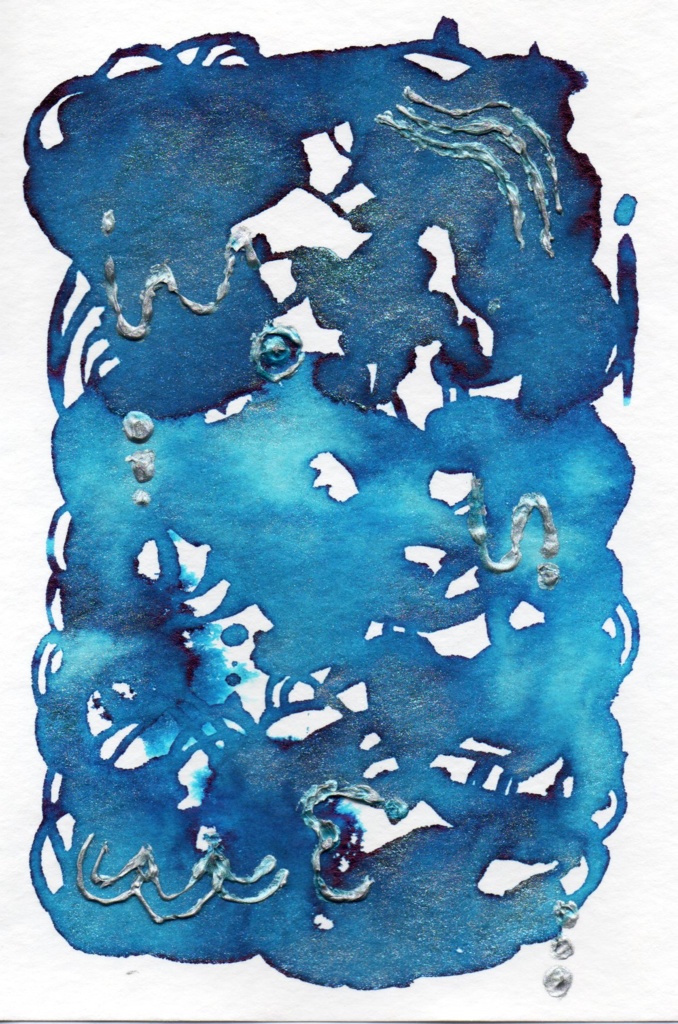抽象画『蒼の流転』