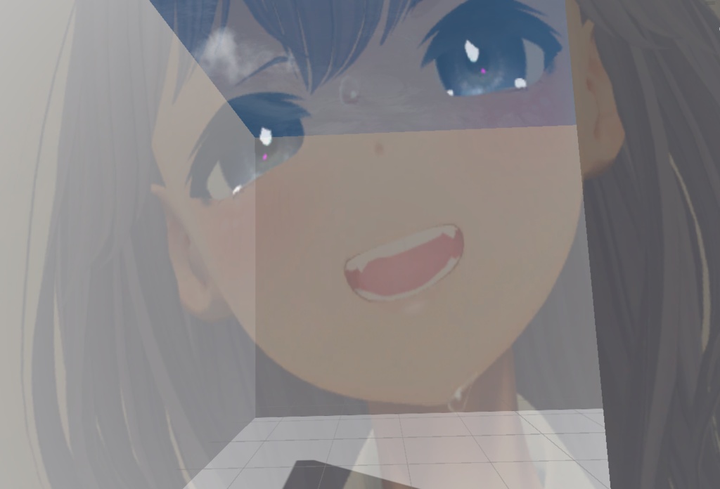 【coffee shader】透明な壁に近付くと画像がじわっと表示されるシェーダー