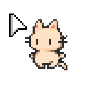 【無料版あり】クリーム猫の動くマウスカーソル