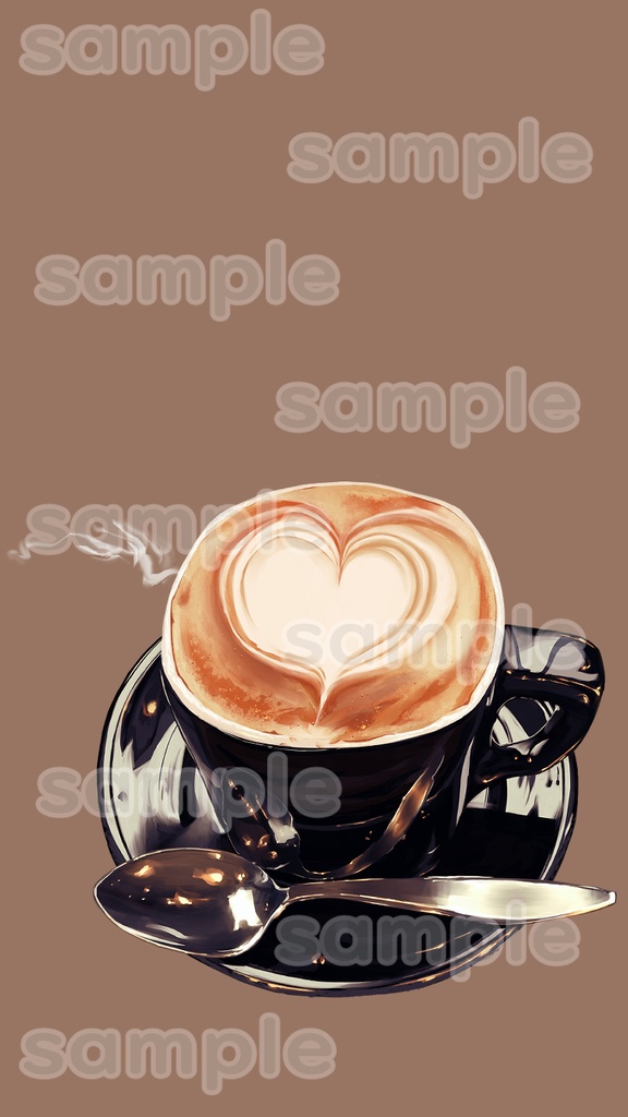 スマホ壁紙 カフェラテ