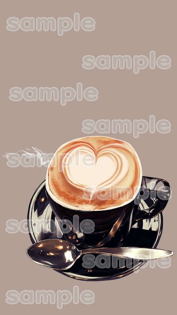 スマホ壁紙　カフェラテ