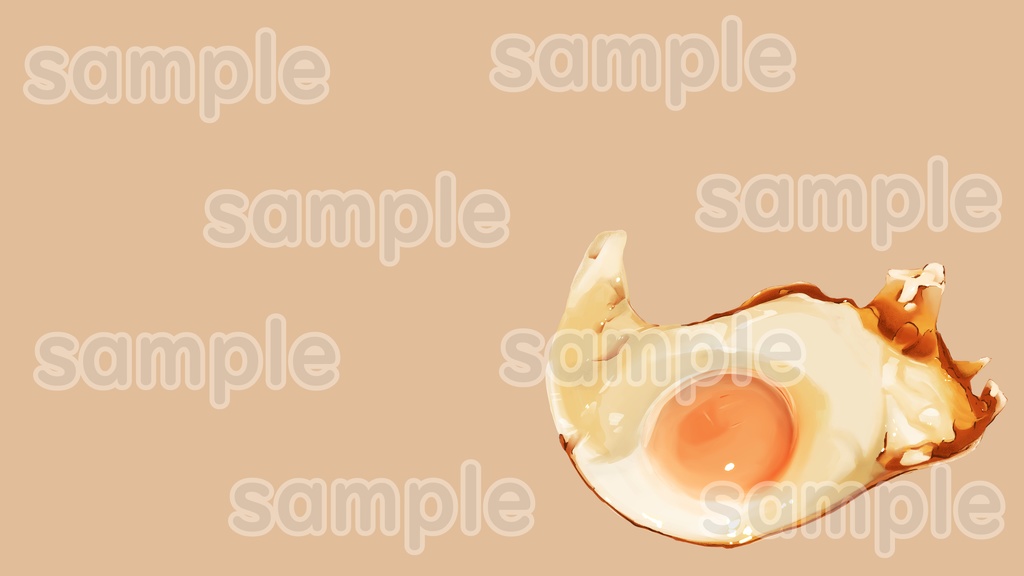 PC壁紙 目玉焼き