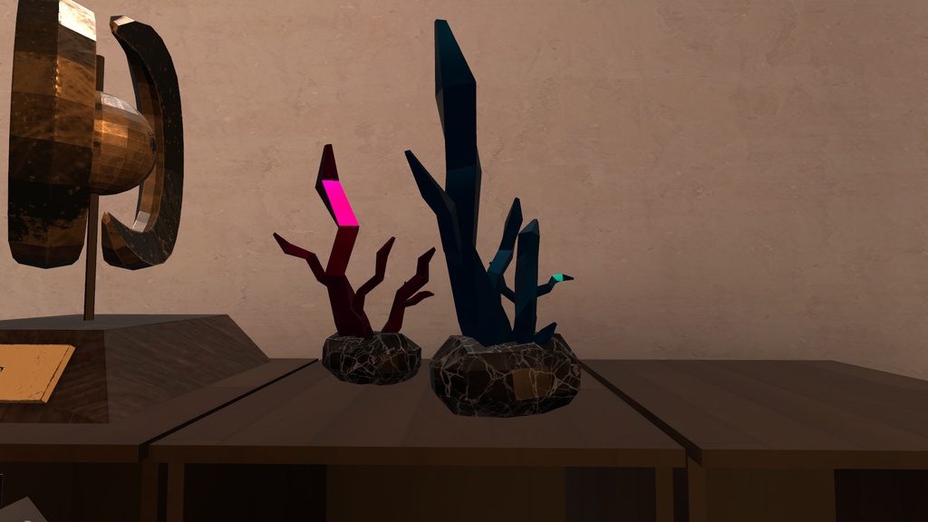 【VRChat想定】メタリックなサンゴのインテリア