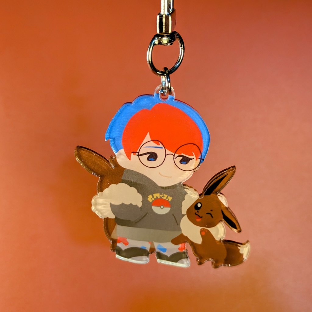 ボタン　アクリルキーホルダー