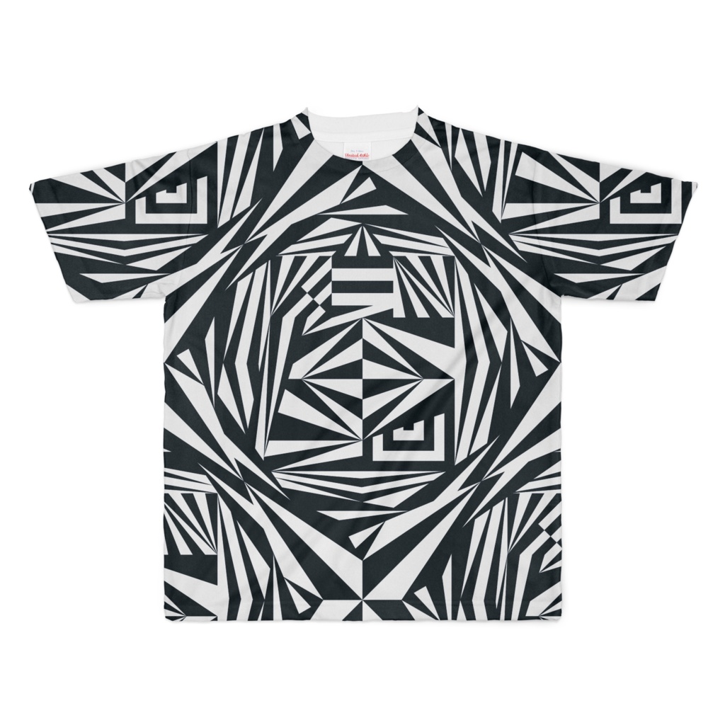 T-shirt "魔印 DAZZLE" フルグラフィック WHBK