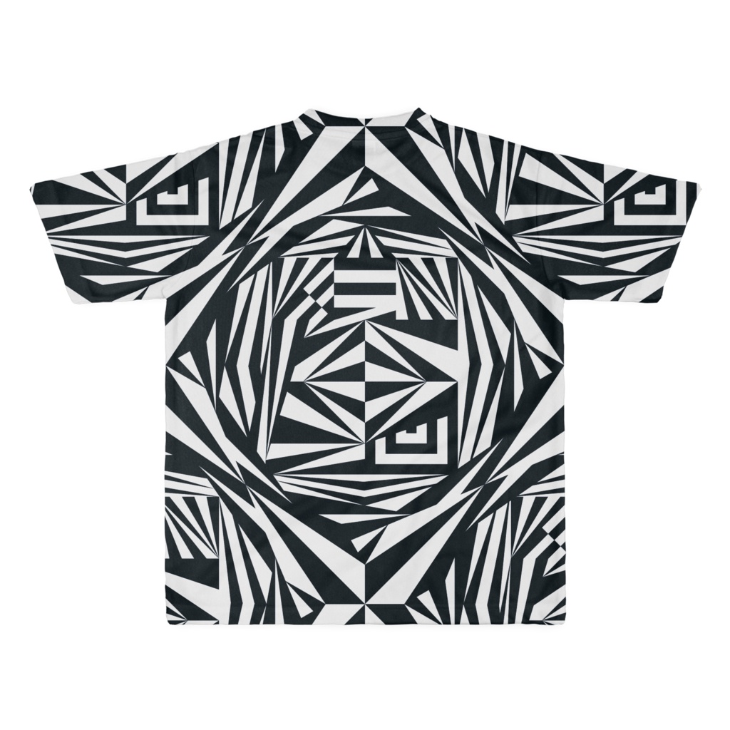 T-shirt "魔印 DAZZLE" フルグラフィック WHBK