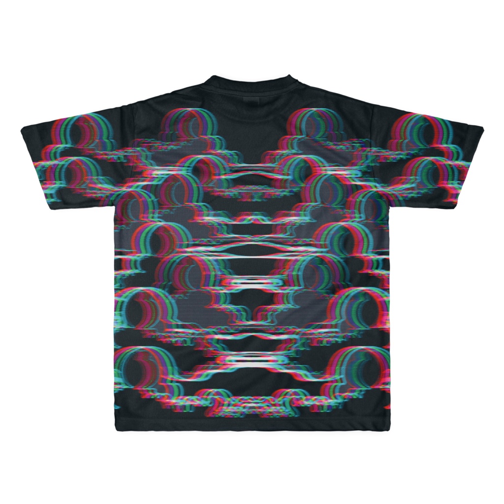 T-shirt "BASS HERO SMOKE" フルグラフィック BK