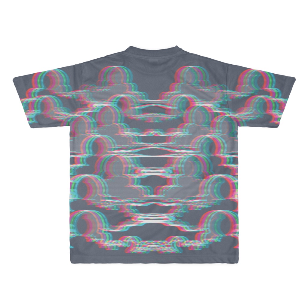 T-shirt "BASS HERO SMOKE" フルグラフィック GY