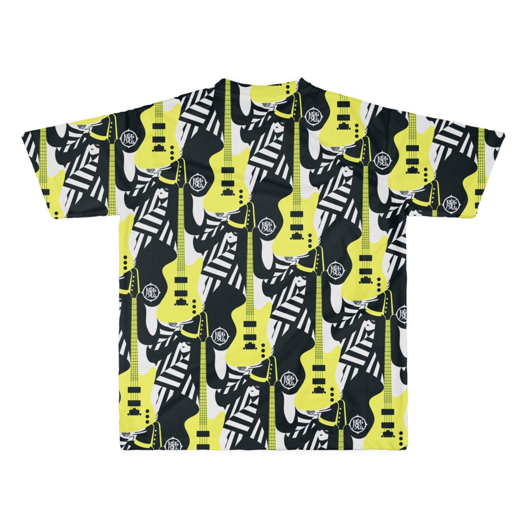 T-shirt "BASS HERO"パターン フルグラフィック WHYLBK