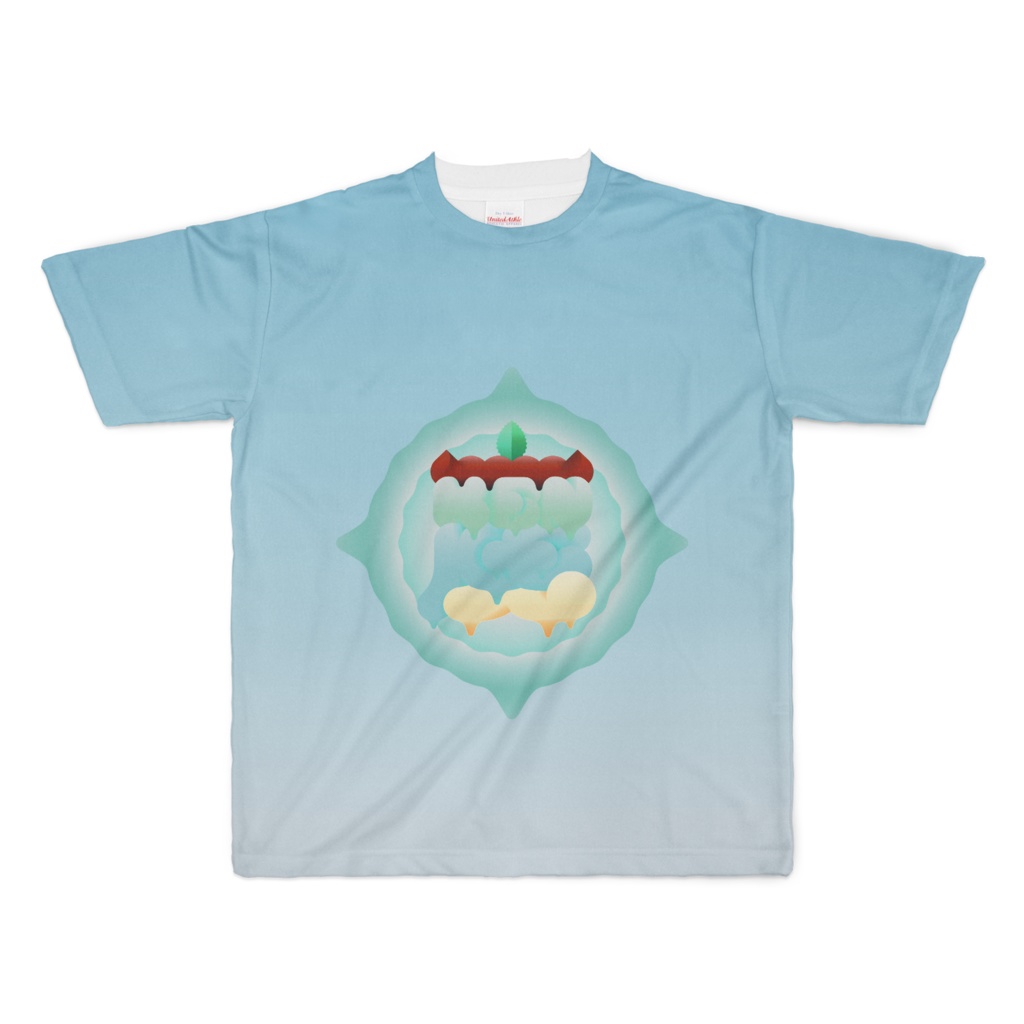 T-shirt 魔印 "CAKE CHOCOLATE MINT" フルグラフィック GRBL