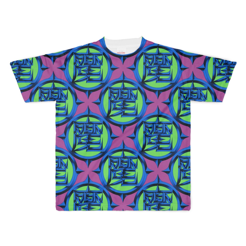 T-shirt "魔印 EDGE" フルグラフィック PKBLGR