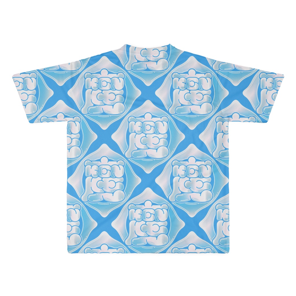 T-shirt "魔印 JELLY" フルグラフィック SHABON BL