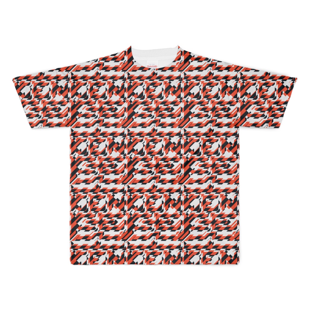 T-shirt "魔印 SQUARE" フルグラフィック RDBK
