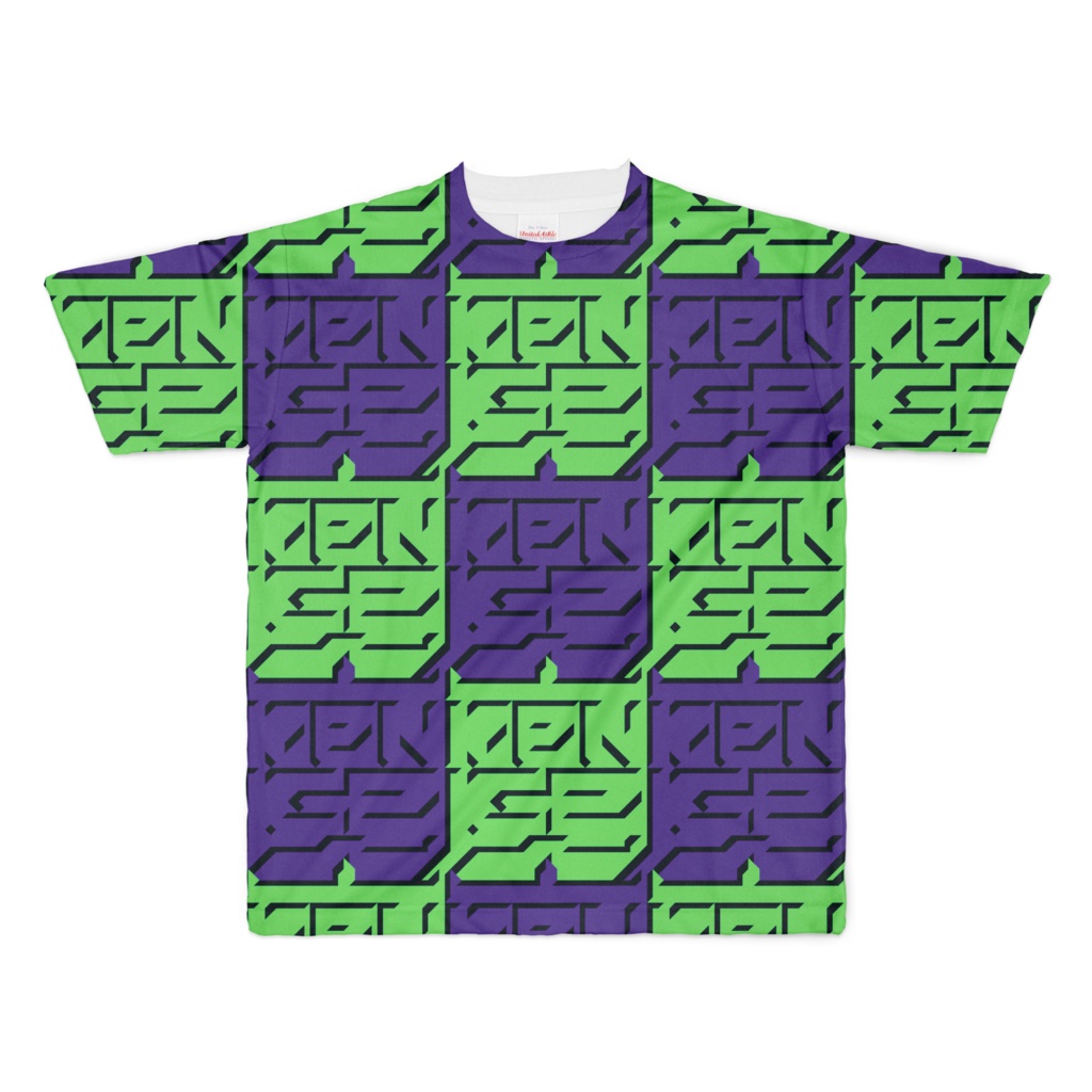 T-shirt "魔印 SQUARE TILE" フルグラフィック GRPU