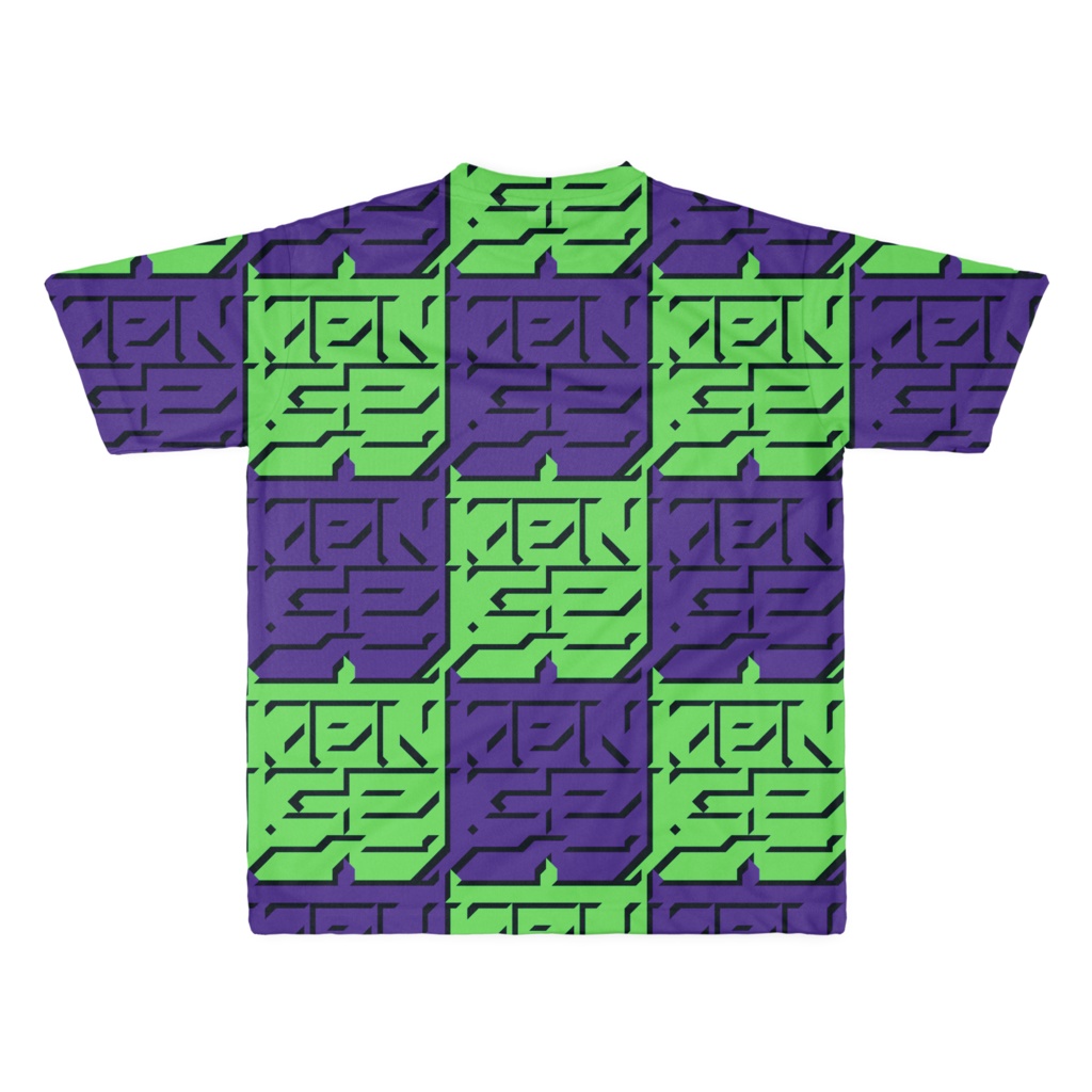 T-shirt "魔印 SQUARE TILE" フルグラフィック GRPU