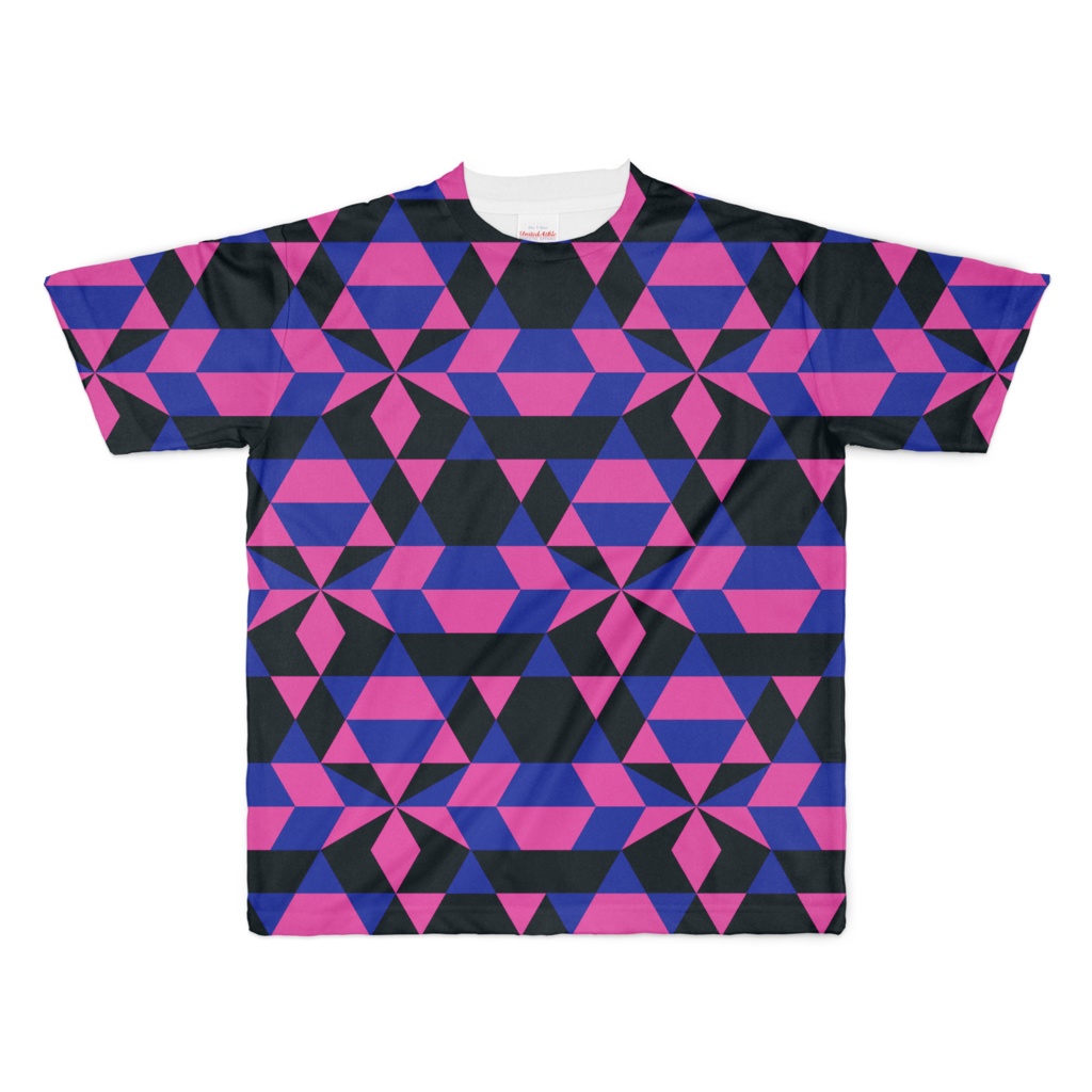 T-shirt "MUSIC" フルグラフィック BKBLPK