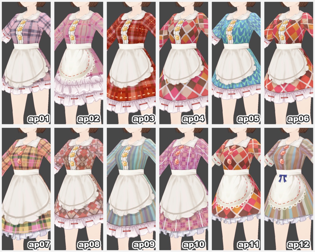【VRoid用PNG】One-piece dress100