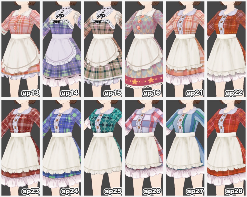 【VRoid用PNG】One-piece dress100