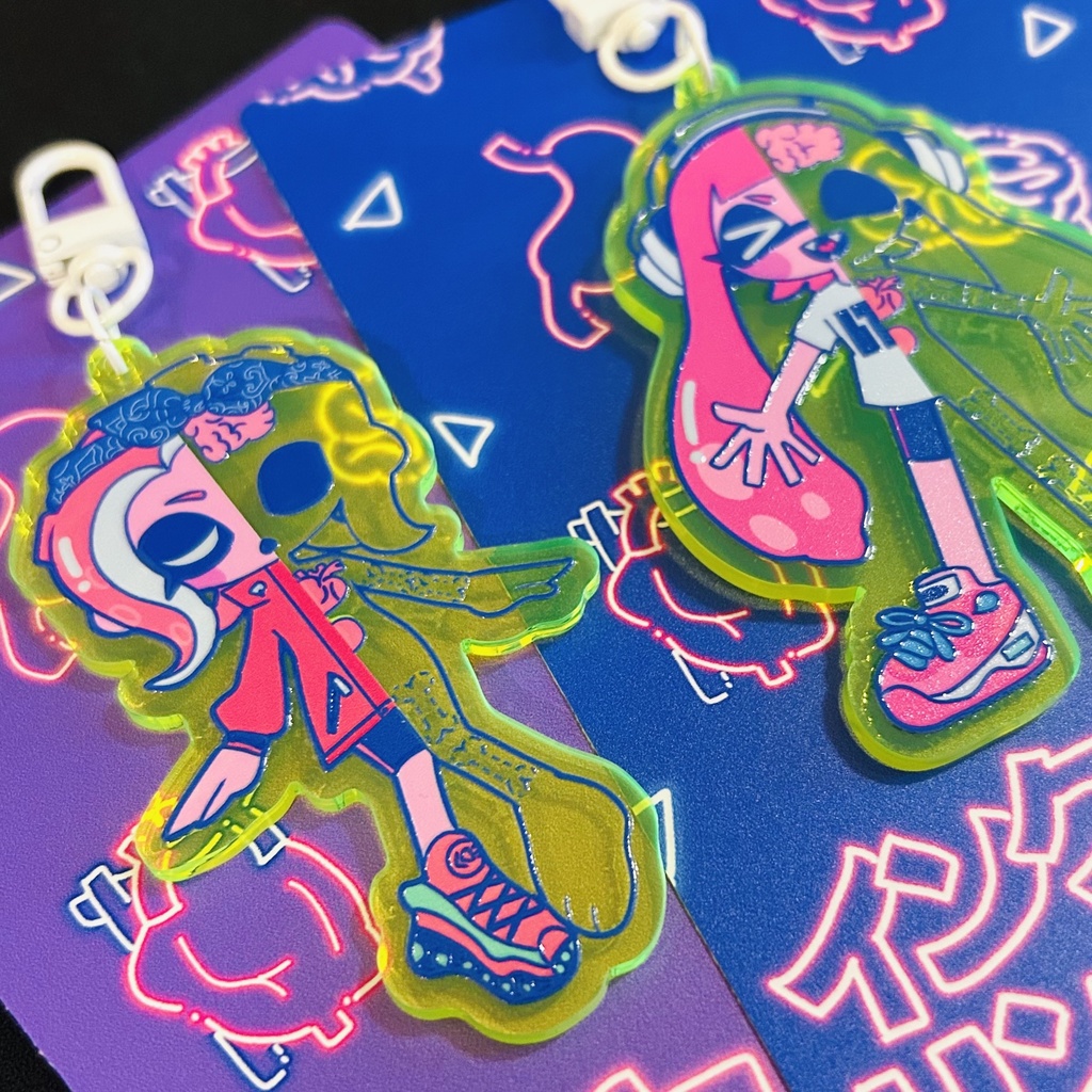 インクリングのふしぎアクキー