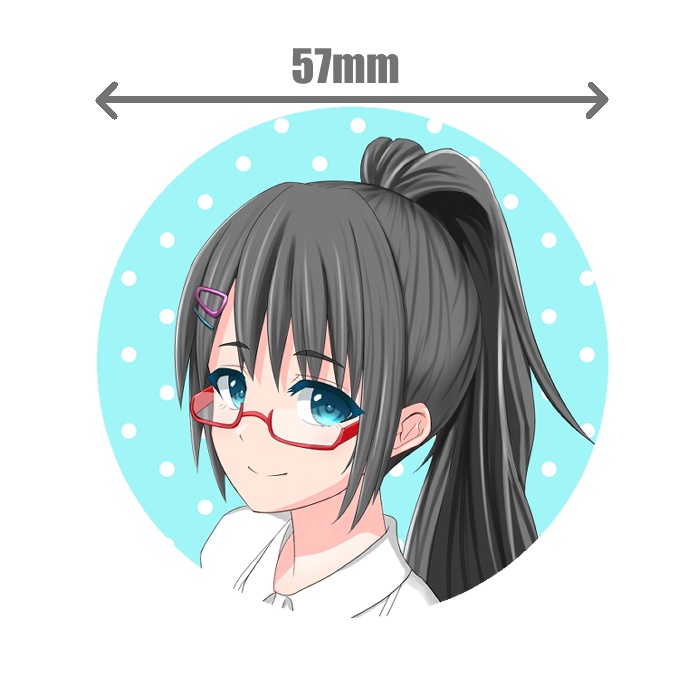 あゆみ　缶バッジ