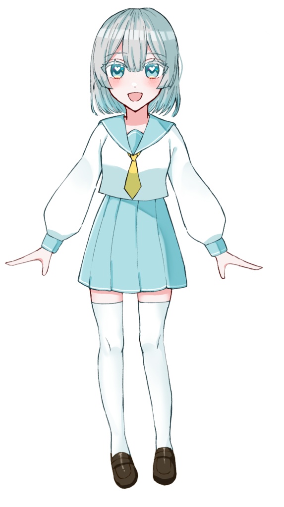 【立ち絵】 セーラー服の女の子