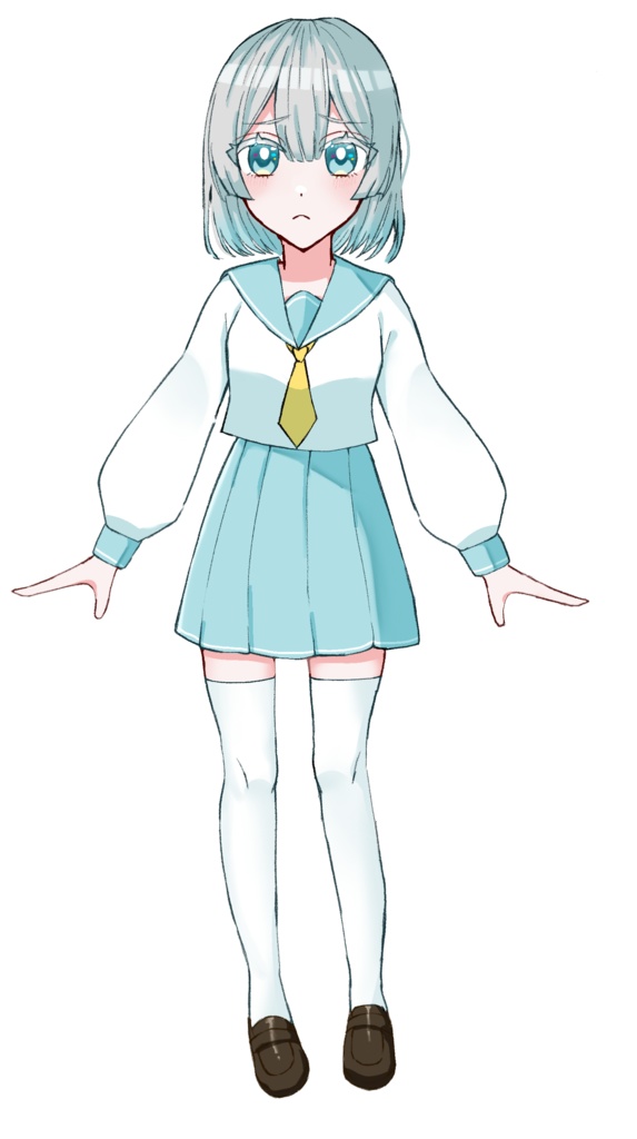 【立ち絵】 セーラー服の女の子