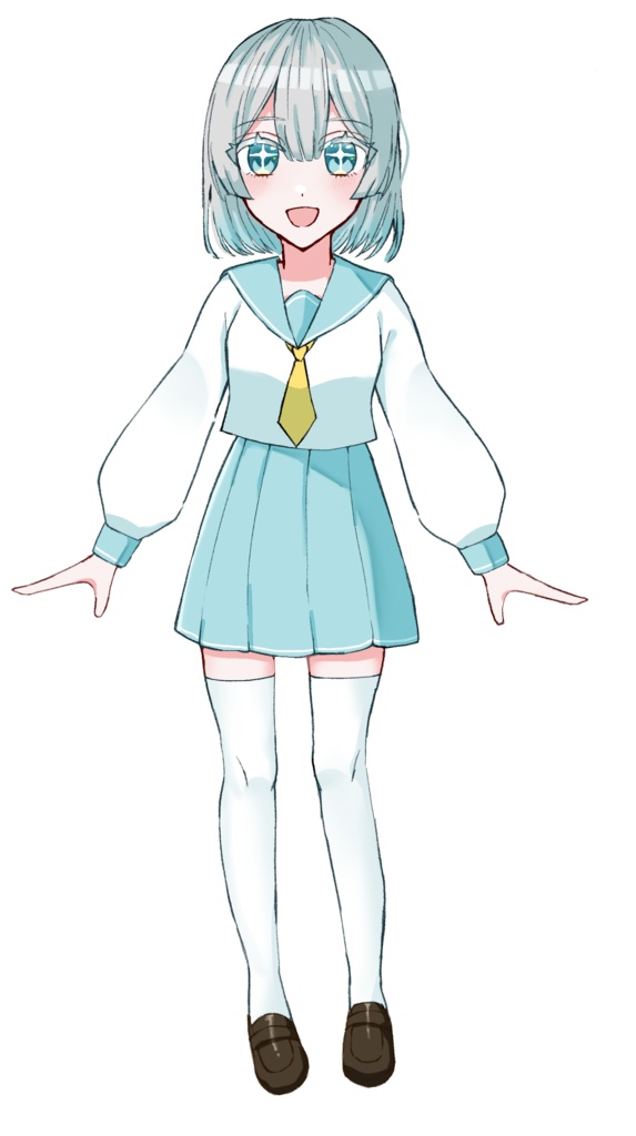 【立ち絵】 セーラー服の女の子