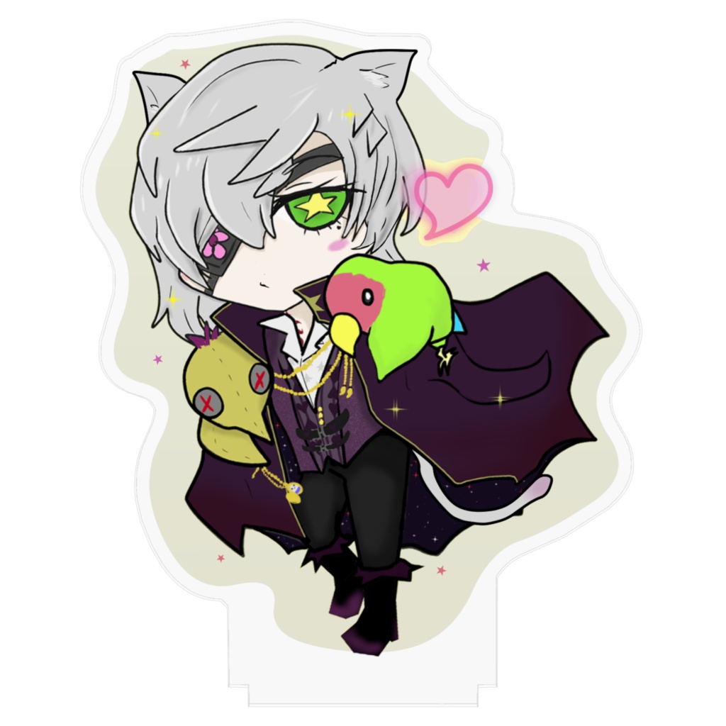 蜜鳥ピヨン アクリルフィギュア【猫】