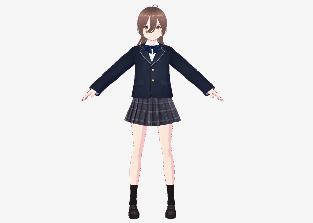 【制服の女子】３Dキャラクター - Ｄaira制作部 - 4/4
